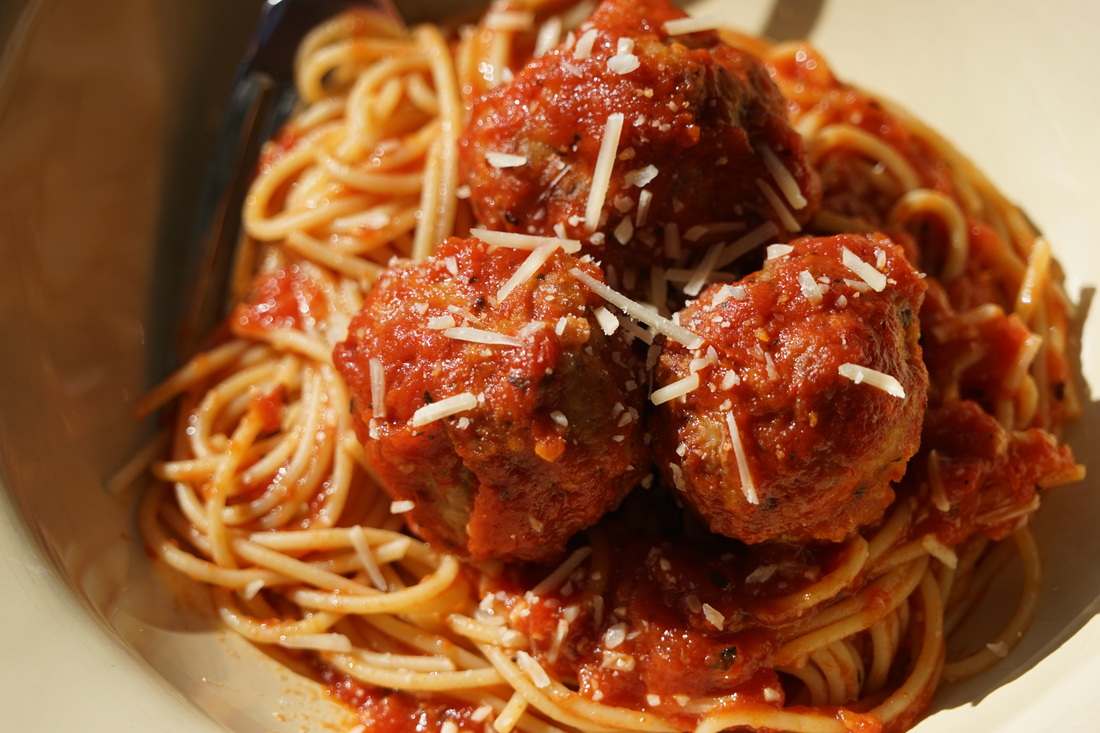 Sausage Meatballs and Spaghetti - My Story in Recipes