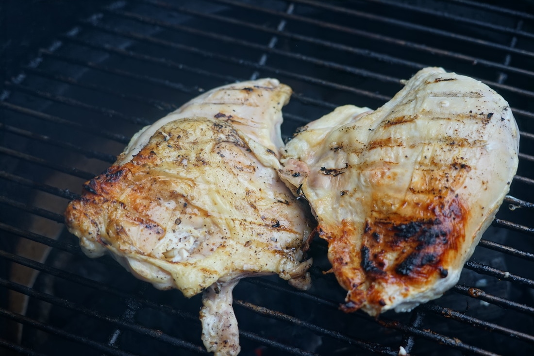 Grilled Chicken with Bourbon Cherry Barbecue Sauce - My Story in Recipes